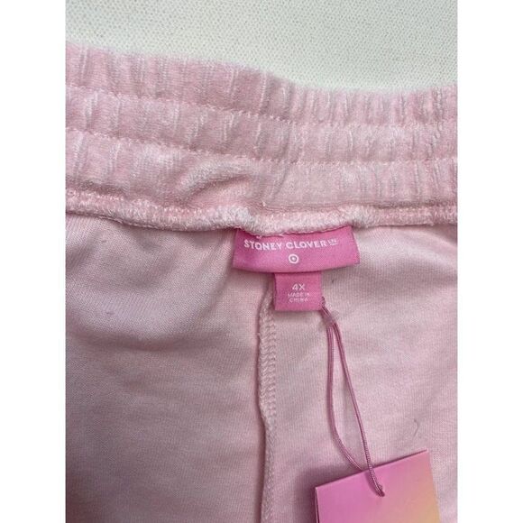Stoney Clover Lane x Target Pink Cropped Terry Jogger Sz‎ 4X NEW - Picture 4 of 12